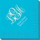 Fancy Script Monogram with Text Napkins Image 2 of 2